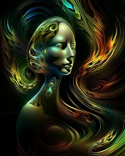 Woman. Fractal art