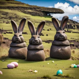 Easter Bunnies on Easter Island