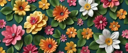 floral 3d background