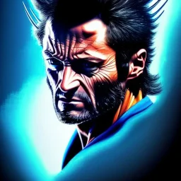 Dibujo al oleo Épico de cuerpo completo de Wolverine,extremely detailed digital painting, extremely detailed face,mystical colors,perfectly centered image, perfect composition, rim light, beautiful, lighting,8k, stunning scene, raytracing dibujado por Pablo Olivera