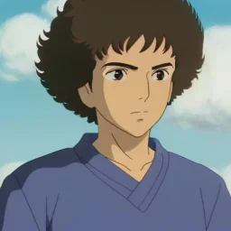 beautiful 12 year old arabic boy with curly hair and light blue eyes