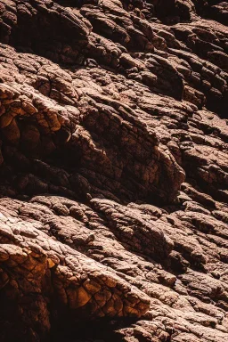 Barren Dark Rocky Landscape