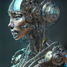 symmetry!! portrait of robot, sci - fi, intricate, highly detailed, dynamic lighting, digital art, digital painting, artstation, wlop, sharp focus, illustration, art by artgerm and greg rutkowski and alphonse mucha, 8 k