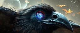 close up on the universal eye of the hyper winged ascendent jai ganesh raven in the dust storm of the master merkaba orchestral fat bat gemini math tao oracle in megacosm the true universe beyond our dimensions