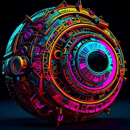 highly detailed eyeball, neon colour, cyberpunk, futuristic, Super detailed 3d , ethnic details, intricated details, as trending in artstation,