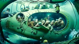 people trapped and suffocating inside damaged submarine