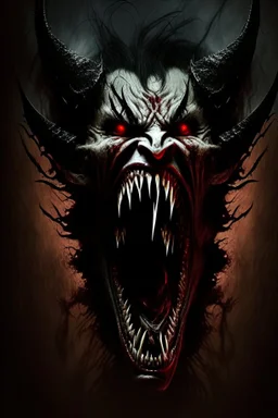 scary demon screamer horror dark