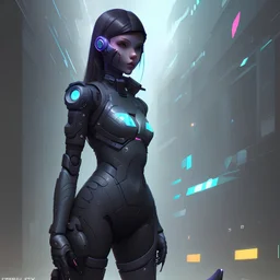 Girl cyber 3D