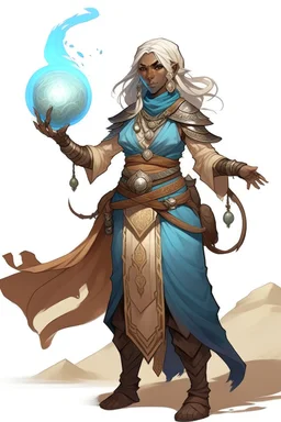 female desert earth genasi sorcerer dnd