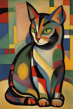 Portrait of a cat by Kandinsky