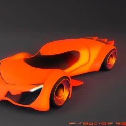 futuristic style concept hotroad car, symmetrical, centered, lots of light, colourful, octane render, orange style by Jomar Machado trend on artstation