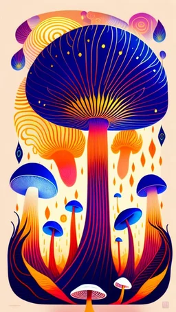 camoes art style inspired by Jonny Hatt Kean, abstract alien mushroom world drawing, surreal Abstract Background, Ethereal Mood. naif Alejandro Torres style. Hyperrealistic detailed, flat, vector illustration, Storybook Illustration, made of wire, pencil sketch, DAIM