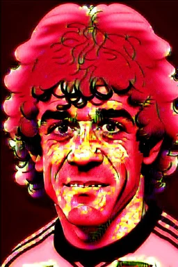 Kevin Keegan Footballer cartoon 2d