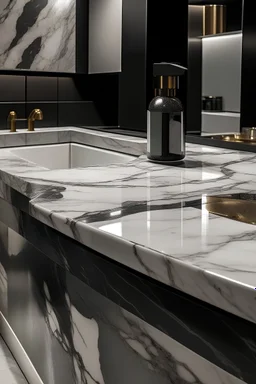 Granite and marble combined by eye