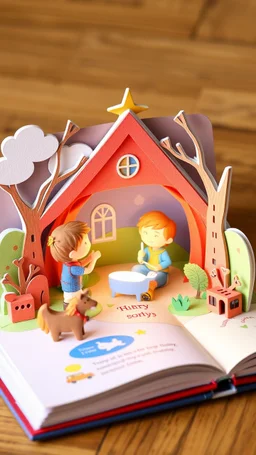 A children story 3D Pop-up story book