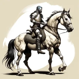 Knight riding a horse