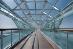 a glass bridge made of glass