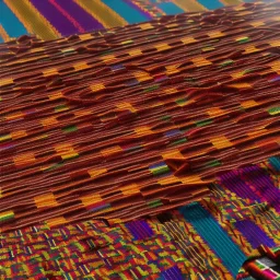 kente, thread, embroidery, cinema 4d render, high detail