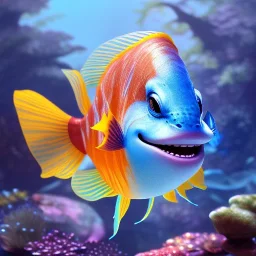 cute fish “wearing avatar make up” Pandora