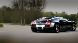 bugatti veyron rear view, with an epic Spoiler