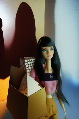 barbie doll in a box