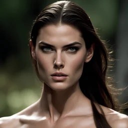 32k uhd, 2000 movie film still, young girl, muscular 8k, RAW photo, highest quality, beautiful evil girl (( muscular hilary rhoda )), (detailed face), ((bald head)), (highest quality), (best shadow), scary majesty, creepy details, beautiful muscles, by james cameron, photoreal, 85mm, F1.4, Cinestill 800T, 8k, high quality, photo realistic, photorealistic masterpiece, cinematic lighting,