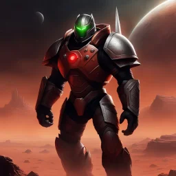 Bigger monsters. Stronger heroes. You dig deeper into my dreams. You feel it, you know... whatever I draw... You know you can stop it... You won't stop it. You live through your dreams. In the vast expanse of the red planet Mars, a figure emerges, clad in armor as dark as the void of space itself. The Doom Slayer, a legendary warrior of unmatched power and relentless determination, strides across the rugged Martian landscape with purpose. The air is thin, the sky a dusty hue of crimson, as he m