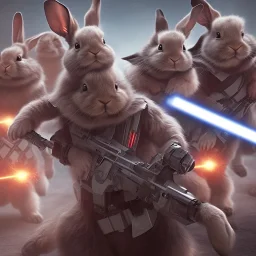 mutant rabbits armed with guns in star wars movie