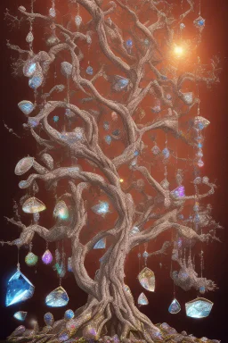 A tree of diamond gems