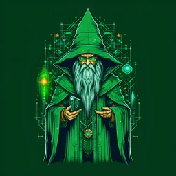 Cyberelite hacker wizard