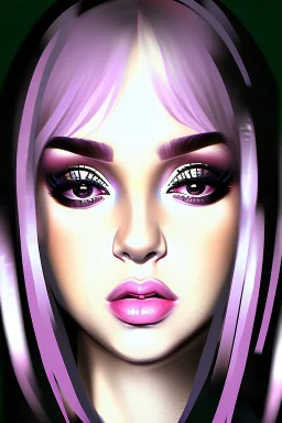 Extremely rich dark pop artist called Azalie Portrait