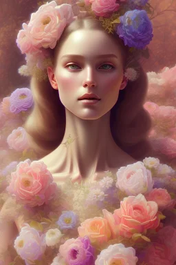 gardenia flowers, colorful, psychedelic, intricate, elegant, highly detailed, digital painting, artstation, concept art, smooth, sharp focus, illustration, art by artgerm and greg rutkowski and alphonse mucha