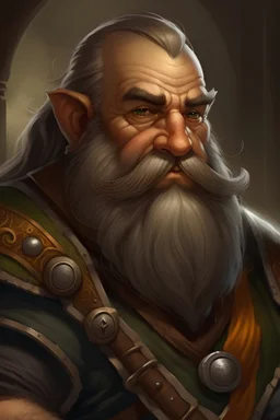 dungeons and dragons portrait of a dwarven farmer