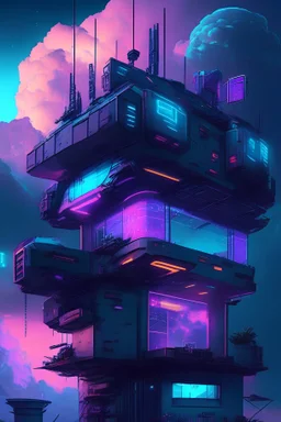 Cyberpunk sky home