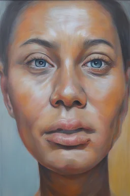 facial portrait, Bim TatsoOalli, oil on canvas by a stupid person