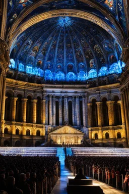 luminescence show in Saint Peter's Basilica