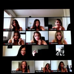 Zoom call involving several buxom wenches.