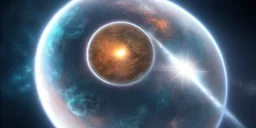 awesome view from a luxury spaceship window. plasma