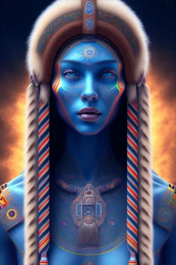 portrait full human body, Americans Indian, meditation, universe, realistic, 8k, high quality, extreme detail, symmetrical, four dimension