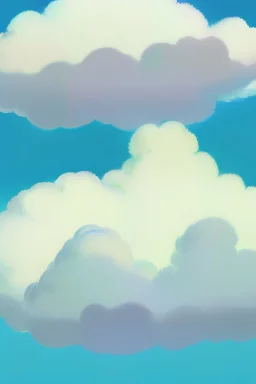 Clouds, bluesky, floating island, magic, panorama