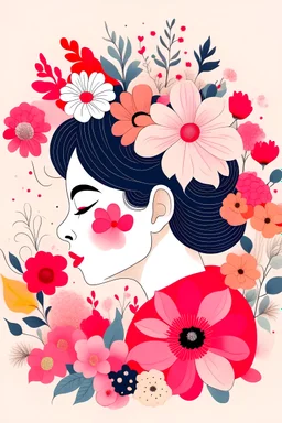 profile about illustration flowers