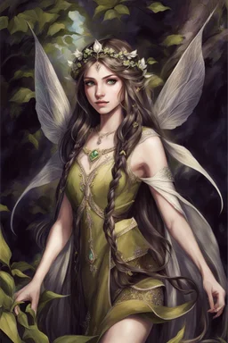 Green eyes, Very long hair. Rapunzel,beautiful ,flawless,long blonde hair,fairy crown, elven crown,sparkle,lily of the valleys,elven ears,pointed ears