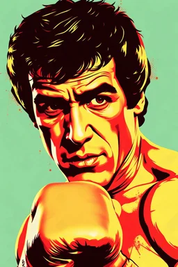 Rocky Balboa played by Sylvester Stallone, Pop Art Style