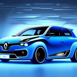 Renault Zoë, futuristic, blue