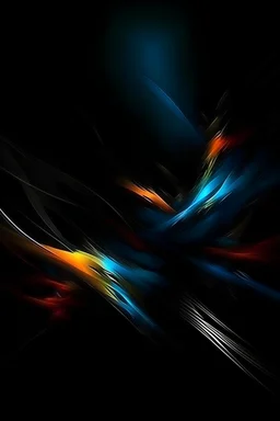 No matter how fast light travels, the darkness has always got there first and is waiting for it; Abstract Art