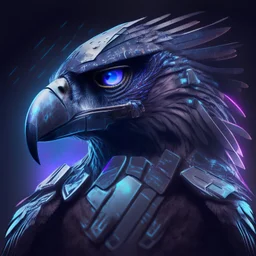 profile picture of a cyberfalcon with imposing looking