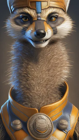 Super hero Meerkat Man, male head, male mouth and nose, meerkat mask, hyper realistic, intricately detailed armor, novelty, full body, cinematic, 4k