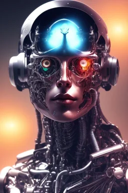 future, cyborg ,head , terminator, brain, men