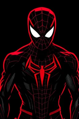 Spider-Man in black and red Montsuki