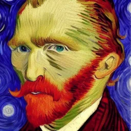 Portrait of the stars Vincent van Gogh style